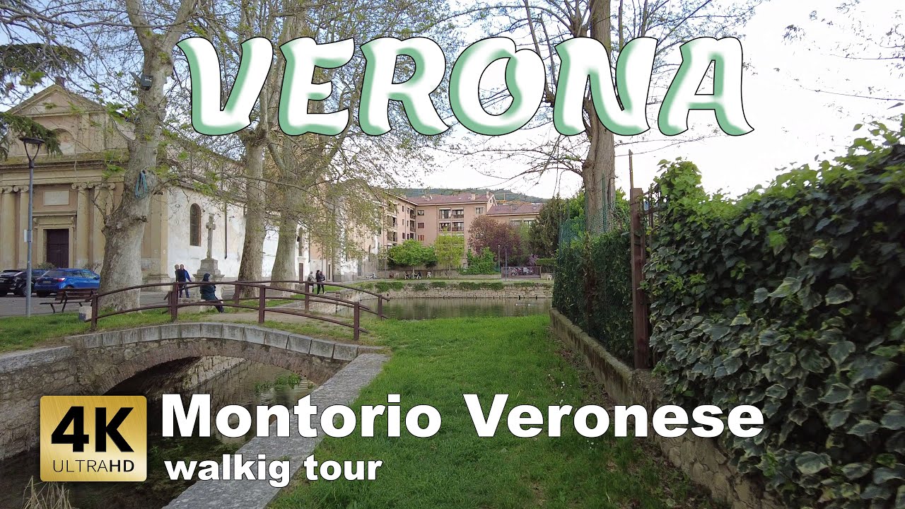Verona, Montorio Veronese, Italy - Walking tour 2023 [4k 60 fps]