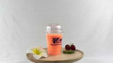 Ly nhựa pp 350ml - Ly nhựa trà sữa 350ml | In ly nhựa Bình Long