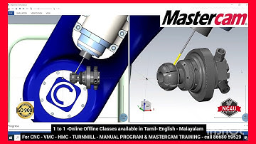 5 Axis Mastercam Training available in Tamil - English - Malayalam -Online Offline Classes -nc4u