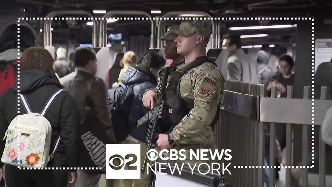 National Guard Helping With Bag Checks At Nyc Subway Stations