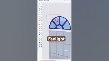 The fastest way to create a Fanlight in SketchUp using the Lattice maker plugins! #nicetower