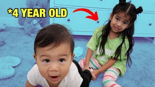 4 Year Old Becomes a MOM for a Day!