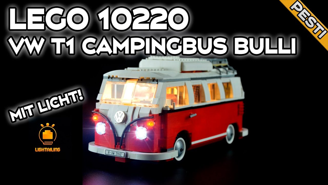 LEGO 10220 - VW T1 Campingbus Bulli mit Beleuchtung! 