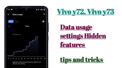 Vivo y72,, y73 data usage settings Hidden features tips and tricks
