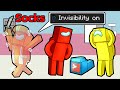 I use INVISBILITY in minecraft among us to win