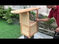 Amazing Woodworking Ideas From Pallets // How To Make Amish Ironing Board - Step Stool - DIY!