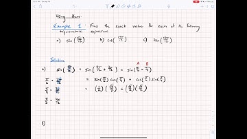 Precalculus Video 13 Angle Sum and Difference Identities