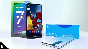 Infinix Note 7 vs Tecno Camon 15 Premier/Pro - Camera comparison, speed test, features