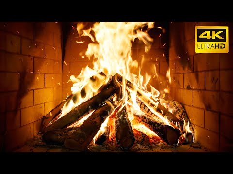 Fireplace Mountain Night With Tranquil Fire Sounds And Evening Warmth For Restful Night Sleep