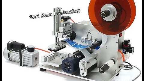 Flat Bottle Sticker Labeling Machine MT-60 | Semi Automatic Flat Labeling Machine | Bottle labeling