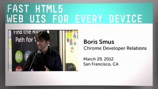 Fast HTML5 Web UIs for Every Device with Boris Smus screenshot 4