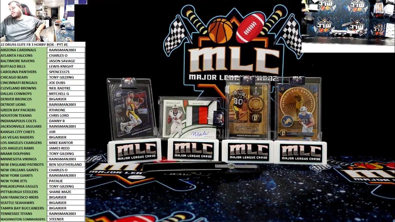 Live Sports Card Breaks with Major League Cardz! YouTube