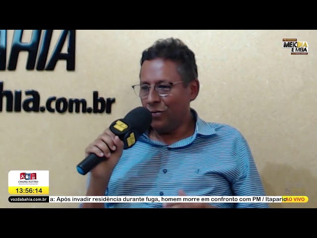 Programa Meio Dia e Meia ao vivo com Edvaldo Santos pré candidato a Prefeito de SAJ
