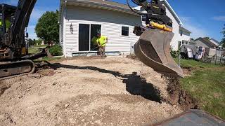 Prep for a patio install 6/15/20 time lapse