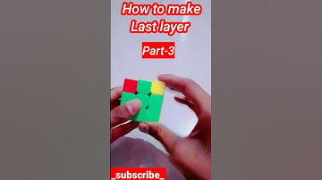 How to make Last layer in the cube (part -3) #shorts #shorts #ytshorts #ytshortsindia #kingofcuber