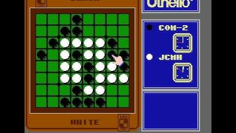 Othello (USA) [Mode: White; Level: 2; Limit: 20 min.] - NES
