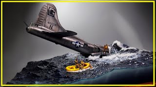 : 1/35 Diorama Building : B-17 Flying Fortress crashed into the sea. -with Anycubic M7 Pro