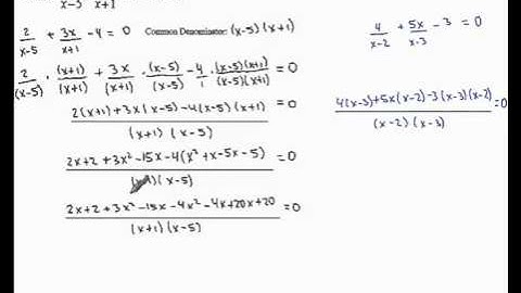 Solving Rational Equations - Example 2
