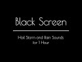 Hail Storm Sounds for Sleeping &amp; Relaxation DARK SCREEN | Black Screen Hail Storm and Rain Sounds
