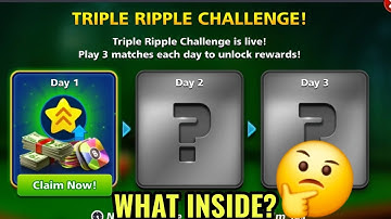 8 Ball Pool – Triple Ripple Challenge - Whats Inside ? Hidden Rewards - Season of Seasons Event 