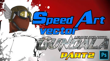 SPEED ART VECTOR "GUNDALA" (part 2) Coloring Helm