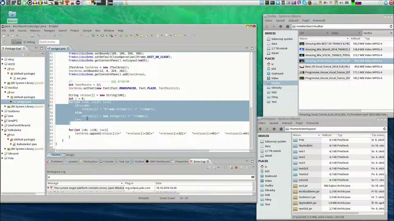 Java - Eclipse - ASCII kody - YouTube