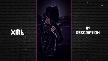 RANG THE NOOR THA.. SAD XML.. LOVE SAD XML || ALIGHT MOTION XML FILE