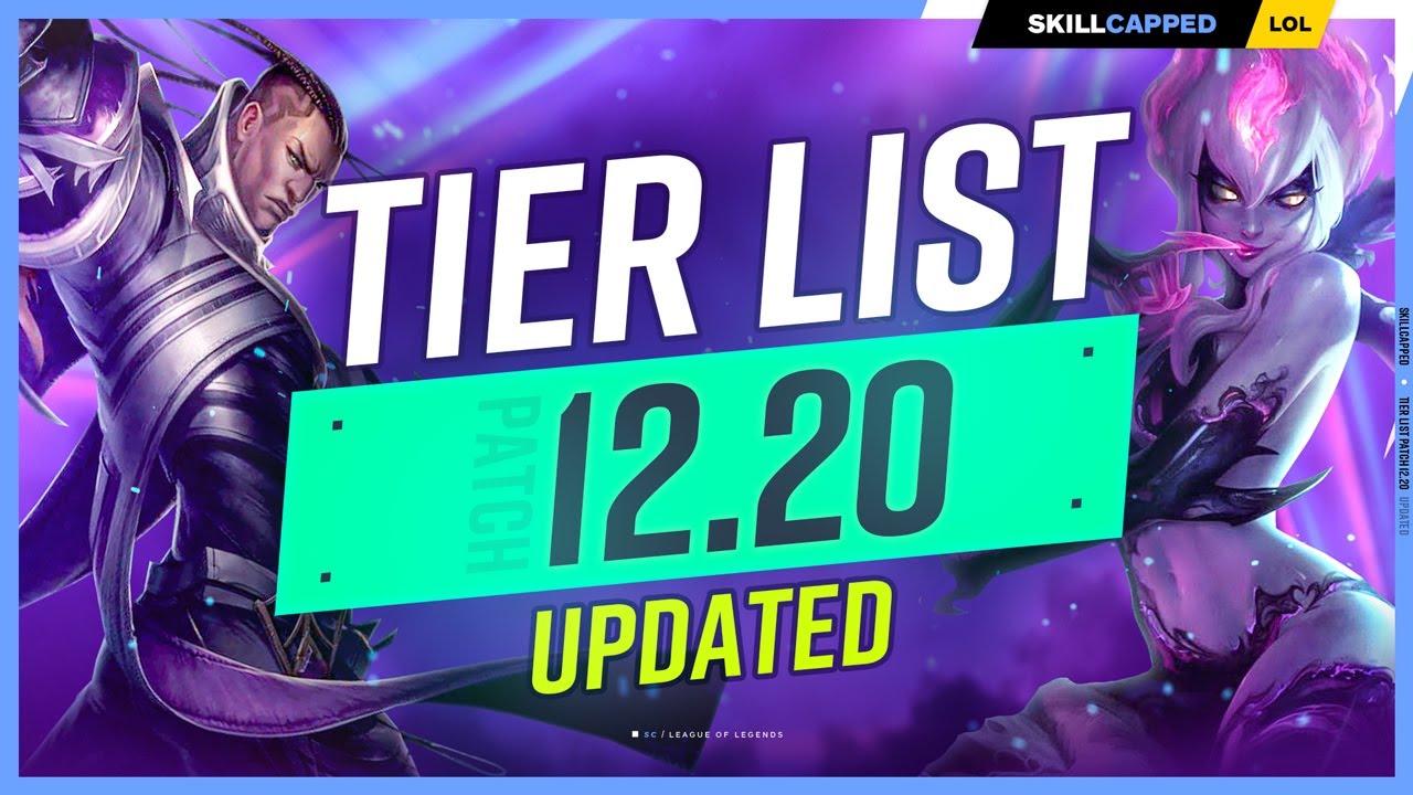 12.20 Patch Tier List (Top,Jgl,Mid) : r/leagueoflegends