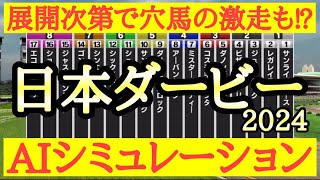 2024 日本ダービー シミュレーション 【スタポケ】～ジャスティンミラノら有力馬はどのような展開で好走するのか？展開次第で穴馬の激走はあるのか？～競馬予想