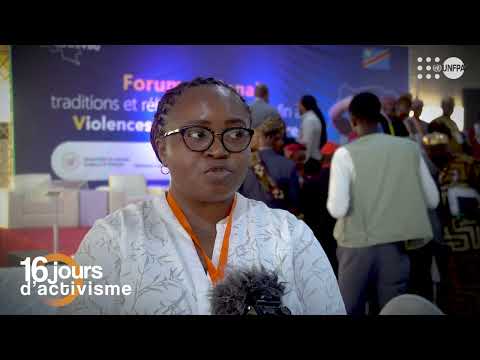 ➊➏ 🅙🅞🅤🅡🅢 d’activisme contre les #VBG avec  Mme. Sandrine LUSAMBA