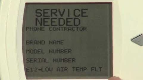 DXM2 Unit Fault Code 12 - Low Air Temperature