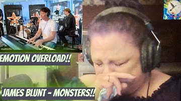 James Blunt-Monsters - LIVE on Chris Evans Breakfast Show on Sky! Emotional Reaction on Angie
