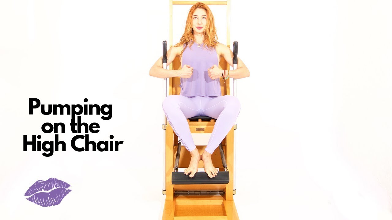 Pumping on the High Chair  Online Pilates Classes 