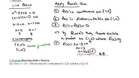 4.2 Rolle’s Theorem and the Mean Value Theorem-2