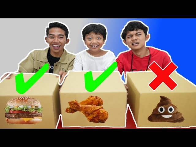 JANGAN SAMPAI SALAH PILIH MAKANAN DIDALAM BOX MISTERI! Arya Gagal Mukbang?!! | Mikael TubeHD class=