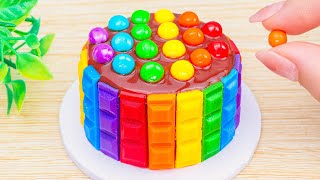 Beautiful Miniature Colorful Cake 🌈 Miniature Rainbow KitKat Chocolate Cake | Lotus Cakes