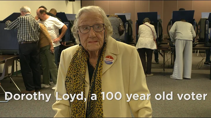 Dorothy Loyd, a 100 year old voter