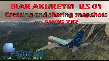 Setting Up the Perfect BIAR 01 Approach: Creating and Sharing Snapshots for PMDG 737-600