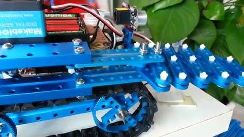 Scissor-type Extension Arm Built with Makeblock