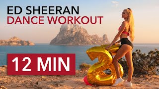 12 MIN ED SHEERAN DANCE WORKOUT - 25th Birthday Special / Happy Full Body Workout screenshot 4