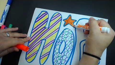 Art Lesson #2 Abstract Name Design