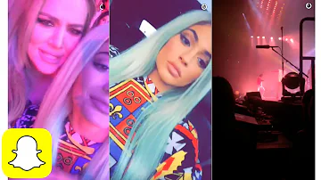 Kylie Jenner at Chris Brown's Concert w/ Khloé | Snapchat