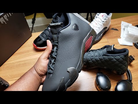 #ferrari-#retro14-first-look---air-jordan-14-"black-ferrari"-|-best-colorway-in-the-yet?