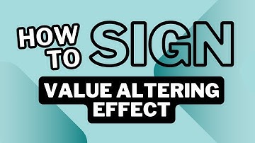 Value Altering Effect in American Sign Language (ASL) -- Applied Behavior Analysis ABA Terminology