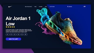 Shoes Website Design Using HTML CSS And JavaScript | Responsive Landing Page Design HTML CSS