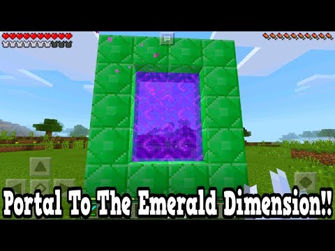 Minecraft Pe - Portal To The Emerald Dimension - Mcpe Portal To The Emerald!!!