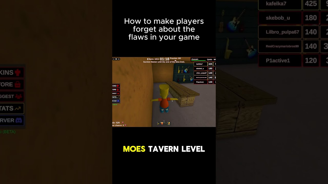 You vs Homer : Roblox Game Dev Analysis