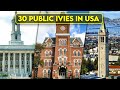 30 public ivy league universities in usa
