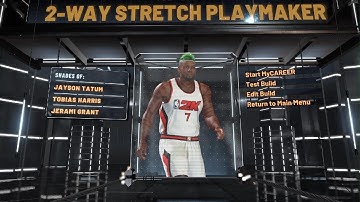 NBA 2K22 Best rare build 2-way stretch playmaker PF on current gen