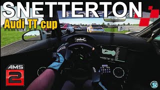 Full Throttle: Audi TT Cup Showdown at Snetterton Circuit